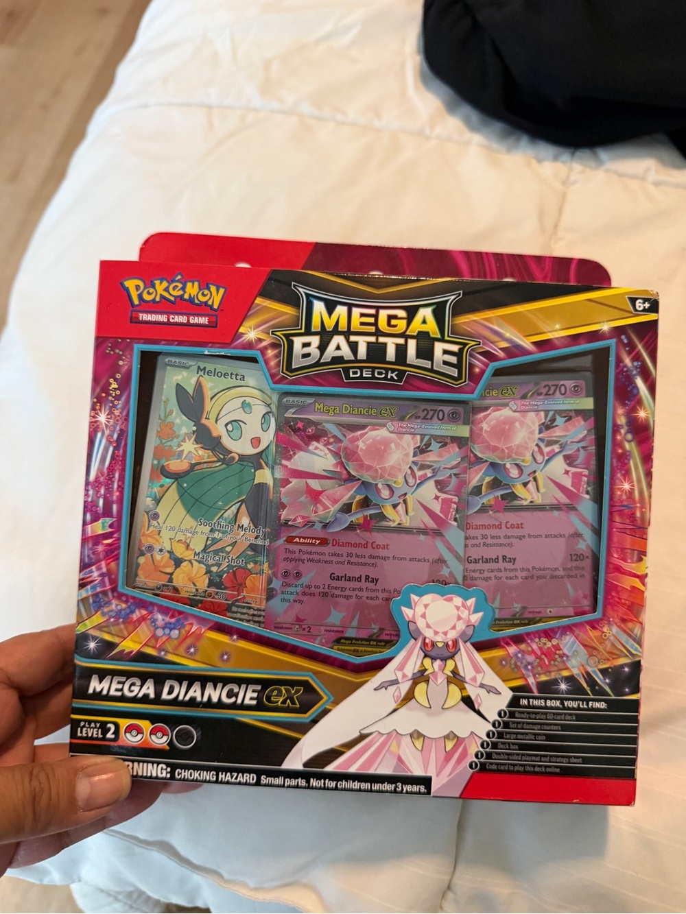 Pokemon Mega Diancie EX Trading Card Box Pink Purple Red